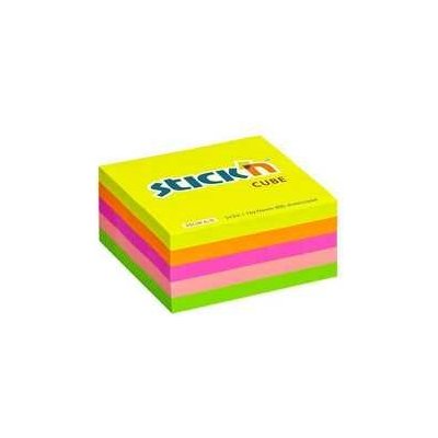 Kostka samolepicí Stick´n 76x76 mm, neonová, 400 lístků – Hledejceny.cz