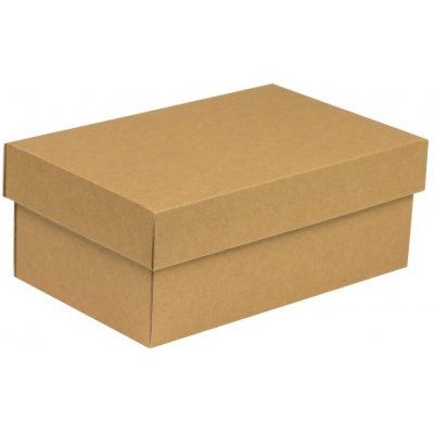 Dárková krabička s víkem 250x150x100/40 mm, hnědá - kraftová – Hledejceny.cz