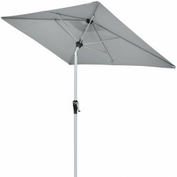 Doppler ACTIVE 210 x 140 cm slunečník s automatickým naklápěním kličkou světle šedá