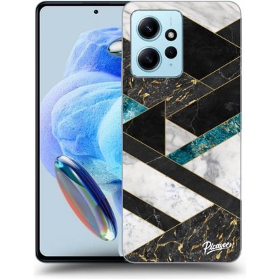 Pouzdro Picasee silikonové Xiaomi Redmi Note 12 4G - Dark geometry čiré