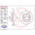 Brzdový kotouč BREMBO 08.D627.11 | Zboží Auto