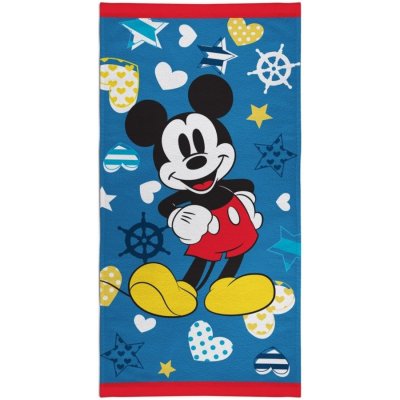 Himatsingka EU plážová osuška s gramáží 320 g/m² 70 x 140 cm Mickey Mouse Disney Nautical – Zboží Mobilmania