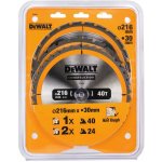 DeWALT DT1962 Sada 3 ks pilových kotoučů 216 × 30 mm – Zboží Dáma