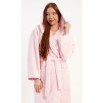 Vienetta Dámský župan dlouhý s kapucí Michaela světle růžová – Zboží Dáma