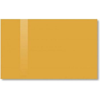 SOLLAU Skleněná magnetická tabule žlutá neapolská 40 × 60 cm
