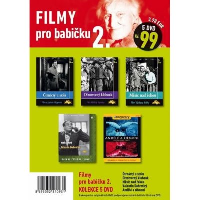 Filmy pro babičku 2. - 5 DVD pošetka