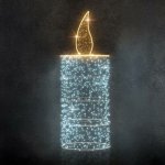 Easy Fix 3D LED světelná svíčka, 80 × 195 cm, ledově a teple bílá, 230 V, 43,1 W, ze 2 dílů – Hledejceny.cz