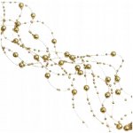 Řetěz Party Deco žlutý plastový 100 cm vánoční koule – Hledejceny.cz