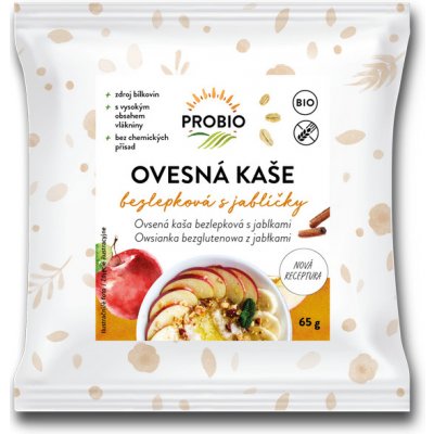 Probio bezlepková kaše s jablíčkem a skořicí 65 g – Sleviste.cz