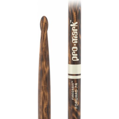 ProMark Classic Forward 7A FireGrain Hickory Drumstick Oval Wood Tip – Zboží Mobilmania