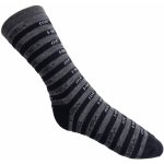 Mira teplé pruhované ponožky vlna Merino dětské šedé – Hledejceny.cz