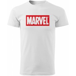 Grooters pánské tričko Marvel Logo bílé