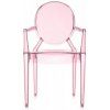 Jídelní židle Kartell Lou Lou Ghost růžová