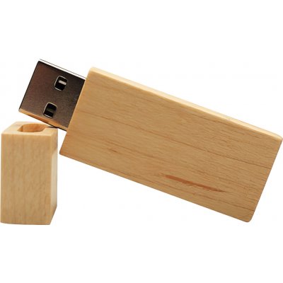 Microdrive USB Flash disk - Dřevěný - 64 GB - USB 2.0 - Javor - Hranatý