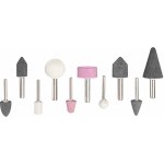 Airpress Brusné kameny pro brusku/vrtačku sada 10 ks v kufříku 456265 – Zboží Dáma