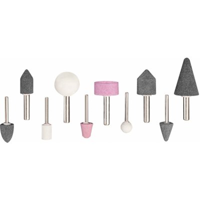 Airpress Brusné kameny pro brusku/vrtačku sada 10 ks v kufříku 456265 – Zboží Dáma