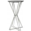 Barový stolek Mauro Ferretti Orto 60 x 105 cm stříbrná / černá