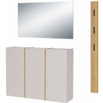 Germania Libbiano bílá béžová přírodní 168 cm 200 cm 37 cm – Zboží Dáma