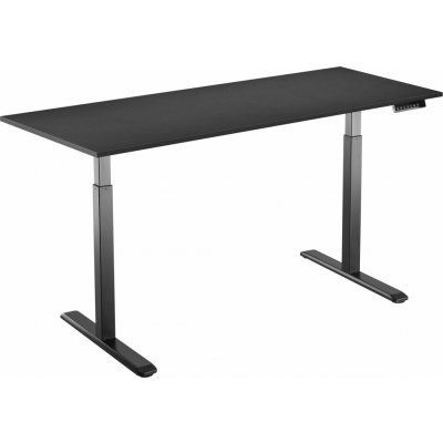 AlzaErgo Table ET2 černý + deska 160×80 cm lamino černá – Zboží Mobilmania