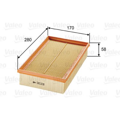 Vzduchový filtr VALEO 585308 – Hledejceny.cz