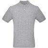 Pánské Tričko B&C pánská polokošile PM430 Heather Grey