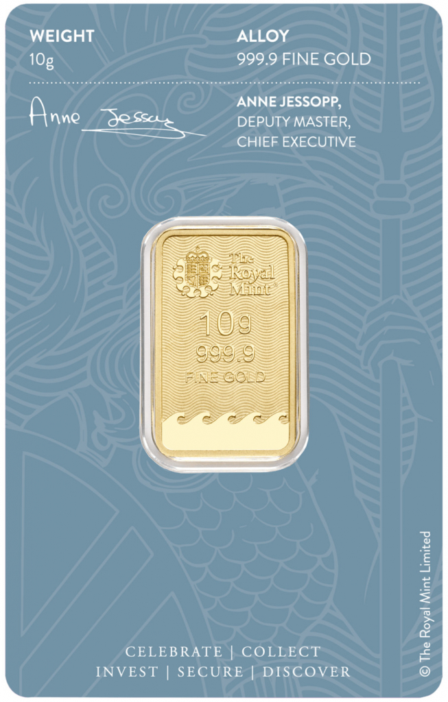 The Royal Mint Britannia zlatý slitek 10 g