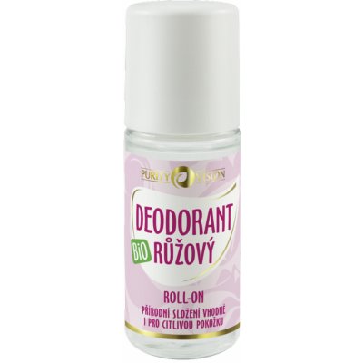 Purity Vision Bio Růžový deodorant roll-on 50 ml – Zboží Mobilmania