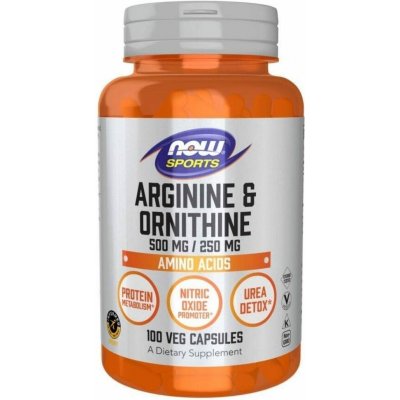 Now Foods Arginin & Ornitin 100 kapslí – Hledejceny.cz