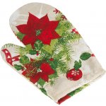 Bellatex Kuchyňská chňapka vánoční 28 x 18 cm Hvězda vánočnní červená zelená – Sleviste.cz