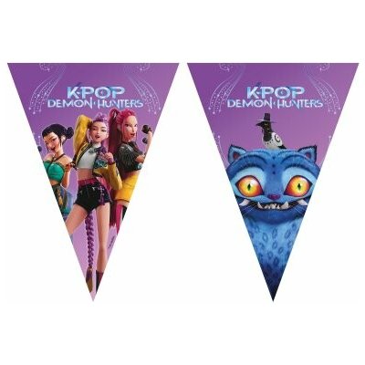 Procos Girlanda vlaječková EKO K-Pop: Lovkyně démonů 9 vlajek – Zboží Dáma