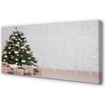 Obrazy na plátně Ozdoby na vánoční stromeček dárky 100x50 cm – Hledejceny.cz