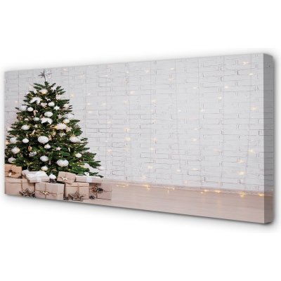 Obrazy na plátně Ozdoby na vánoční stromeček dárky 100x50 cm – Hledejceny.cz