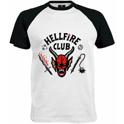Tričko Hellfire Club Stranger Things černo bílá – Zboží Dáma