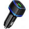 Nabíječka k GPS navigacím CL adaptér Borofone (BZ14A) 1x USB A, 1x USB C, PD 20W, QC 3.0, black