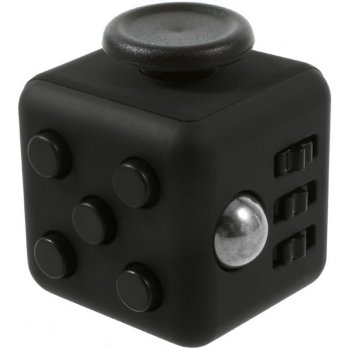 Fidget Cube antistresová kostka černý černý