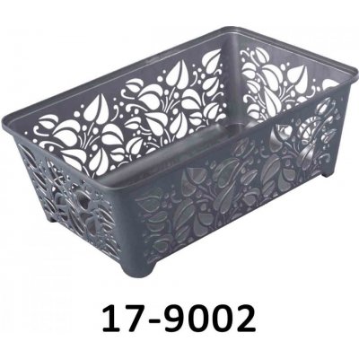 LENMAN Košík GET velký 30 x 20 cm 17-9300 Šedá – Hledejceny.cz