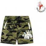 Kugo chlapecké maskáčové kratasy světle zelené khaki se zeleným zipem – Zbozi.Blesk.cz