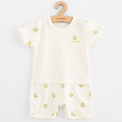 New baby NEW BABY Kojenecký letní overal z organické bavlny Olivy – Zboží Mobilmania