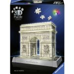 RAVENSBURGER 3D puzzle Iconics: Svítící Vítězný oblouk (Noční edice) 216 ks – Zboží Dáma