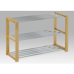 Autronic Botník - 3 police chrom/bílá 83168-12 WT – Zbozi.Blesk.cz