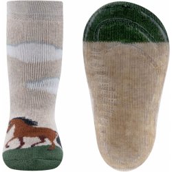 Ewers Stoppersocken SoftStep Pferd dkl beige mel