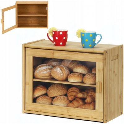 Chlebník jednodílný Springos hnědý bambusový – Sleviste.cz