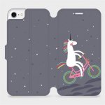 Pouzdro Mobiwear Flipové Apple iPhone SE 2020 / SE 2022 - V024P Jednorožec na kole – Zboží Mobilmania