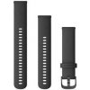 Řemínek k chytrým hodinkám Garmin Quick Release Bands 20 mm, černý, přezka barvy břidlice 010-12932-11