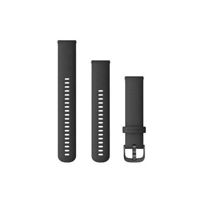 Garmin Quick Release Bands 20 mm, černý, přezka barvy břidlice 010-12932-11 – Zboží Mobilmania