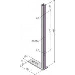 HAHNHOLZ Nerezový sloupek - horní uchycení – Sleviste.cz