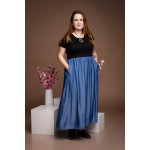 Dlouhé šaty Brina černá se sv.modrou – Hledejceny.cz