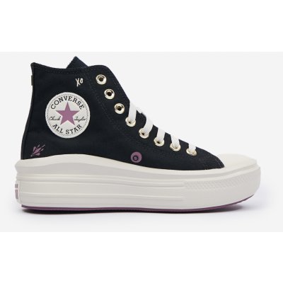 Converse Chuck Taylor All Star Move Hi A07136 black/dreamy dahlia/egret – Zboží Mobilmania