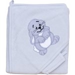 Scarlett Froté ručník -zajíc s kapucí šedá – Zboží Dáma