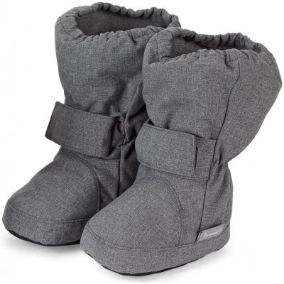 Sterntaler dětské zimní capáčky s Thinsulate vložkou protiskluzovou podrážkou šedé melange – Zboží Dáma